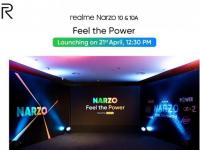 Realme Narzo 10 10A将于4月21日到达
