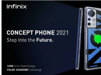INFINIX概念手机2021支持160W有线快速充电