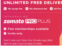 Zomato Pro Plus会员资格宣布