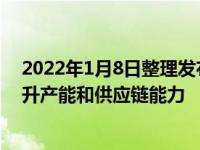 2022年1月8日整理发布：岚图汽车发挥国家队实力全线提升产能和供应链能力