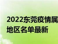 2022东莞疫情属于什么风险地区 东莞高风险地区名单最新
