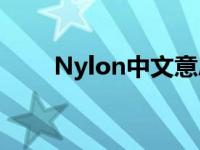 Nylon中文意思（nylon 英文单词）