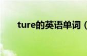 ture的英语单词（tundra 英语单词）